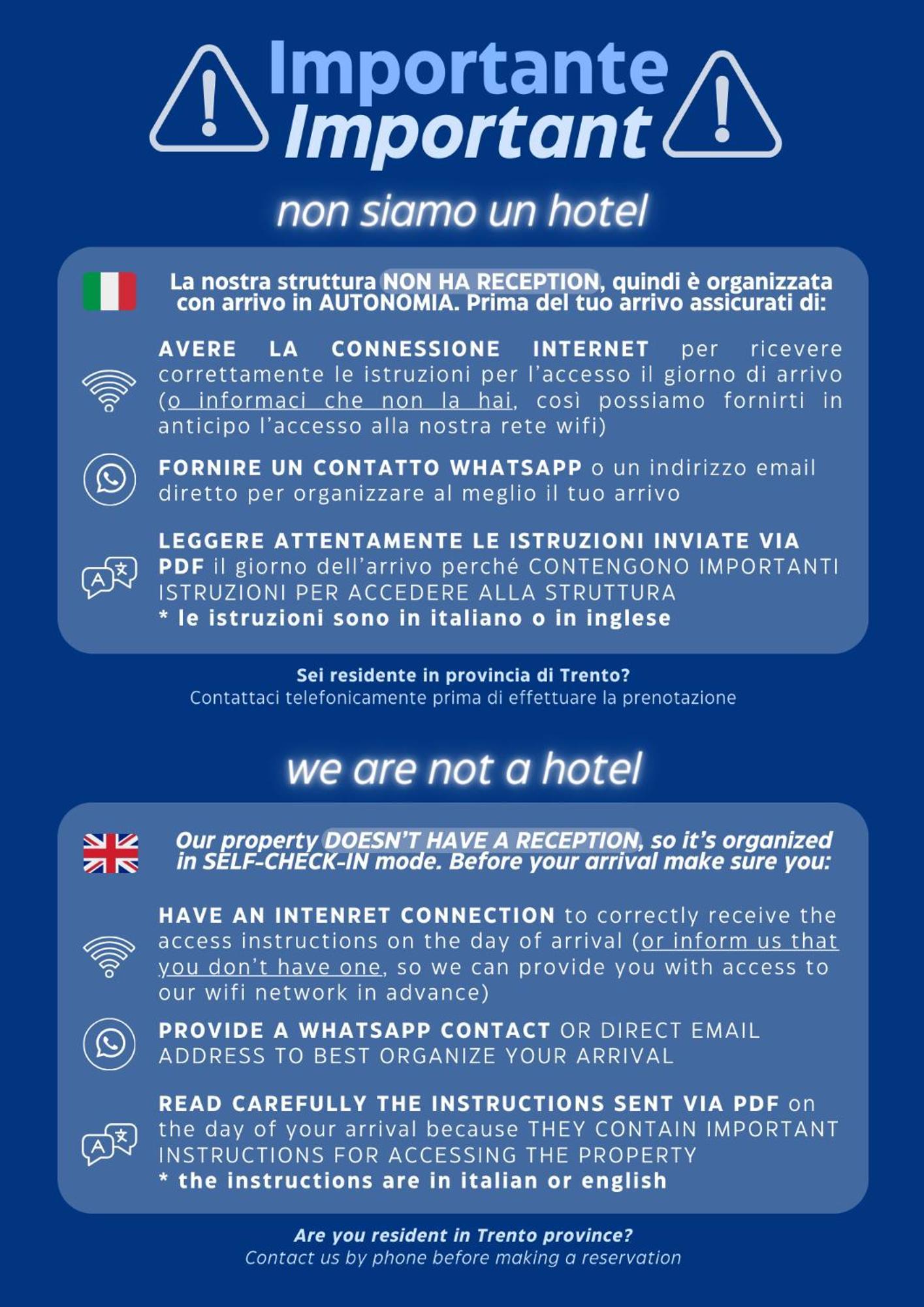 Hotel House Of Bruno - No Reception Trento Exterior foto